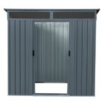 KOVINSKA VRTNA HIŠKA VITAVIA LIEGE 64, MAT ANTRACIT 180X184X109 - slika 4